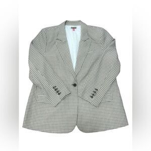 Vince Camuto Split Back Plaid Blazer XXL